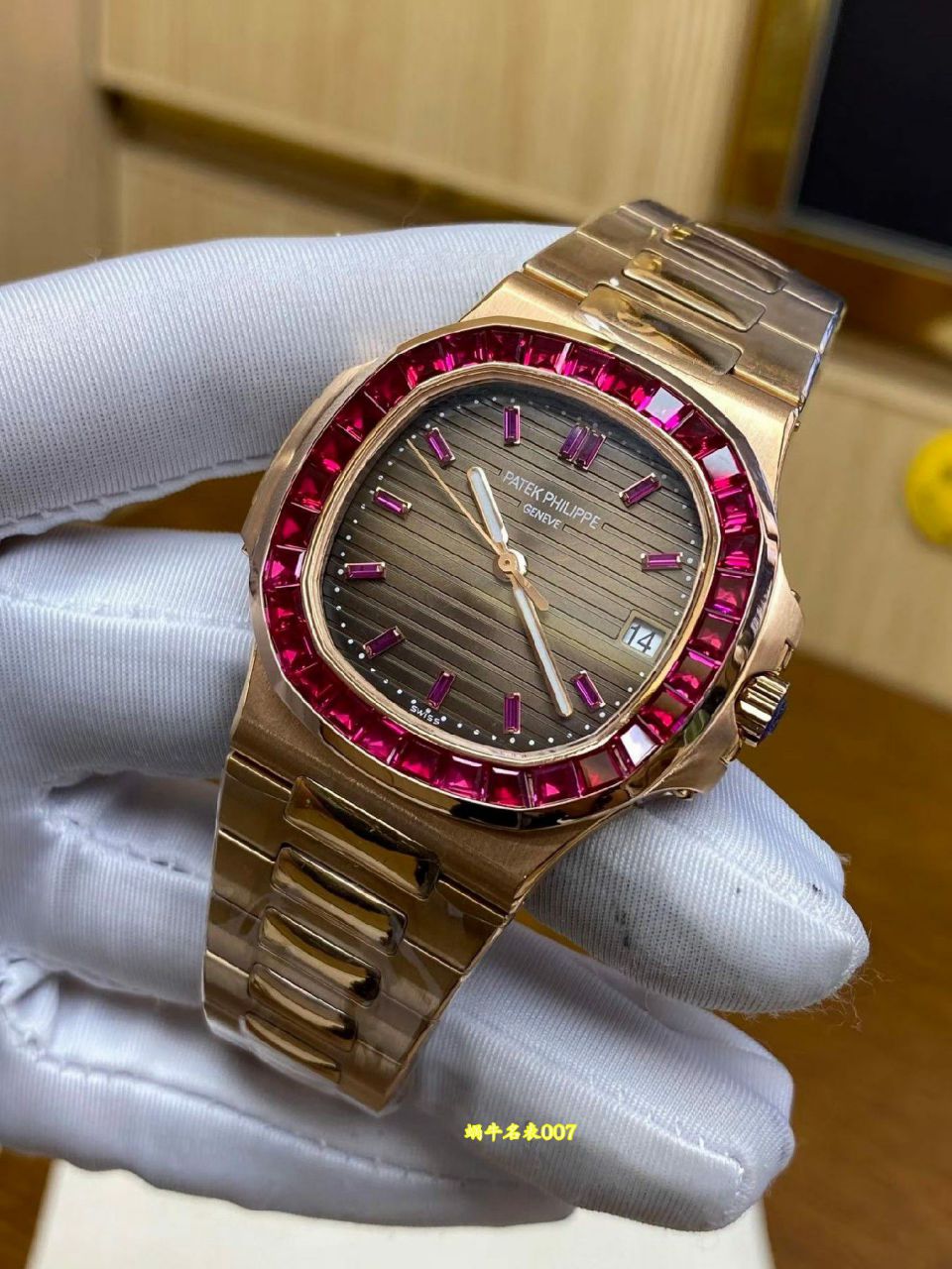  高端定制包金真钻百达翡丽运动复刻手表5723/112R-001腕表 /  