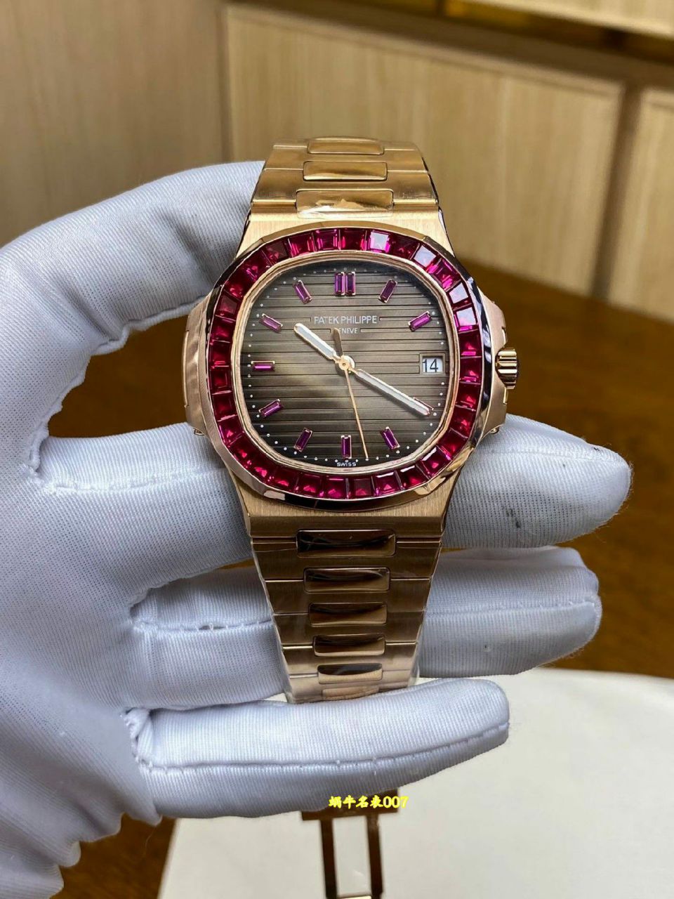  高端定制包金真钻百达翡丽运动复刻手表5723/112R-001腕表 /  