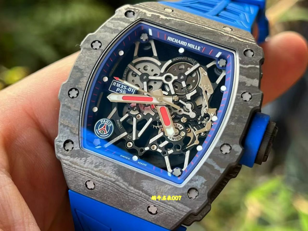 ZF Richard Mille顶级复刻手表 理查德米勒RM35-01 PSG 巴黎圣日耳曼联名特别款 