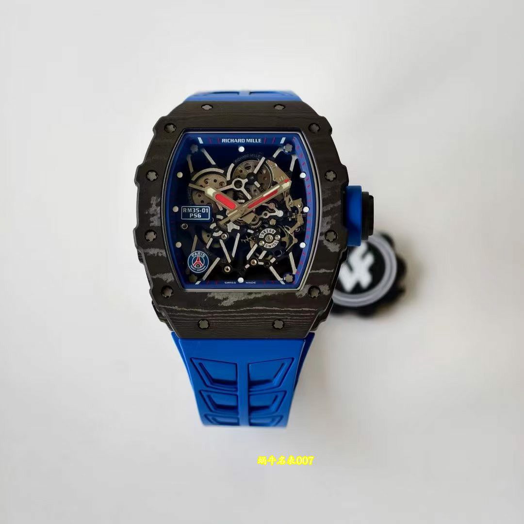 ZF Richard Mille顶级复刻手表 理查德米勒RM35-01 PSG 巴黎圣日耳曼联名特别款 