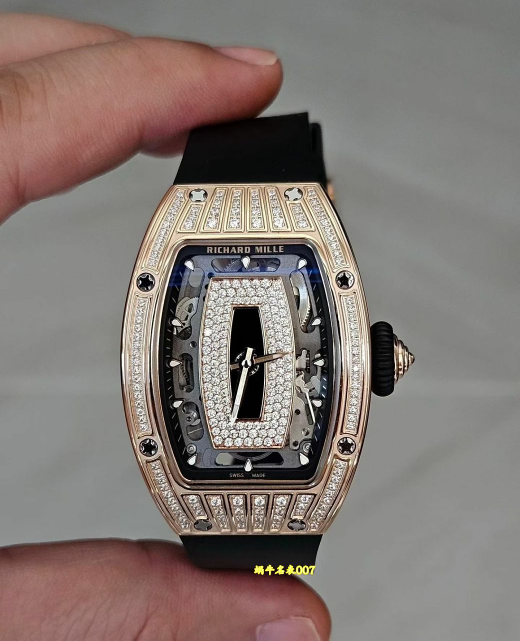 高端定制包金Richard Mille 理查米尔女士超A复刻手表RM07-01 NTPT腕表 