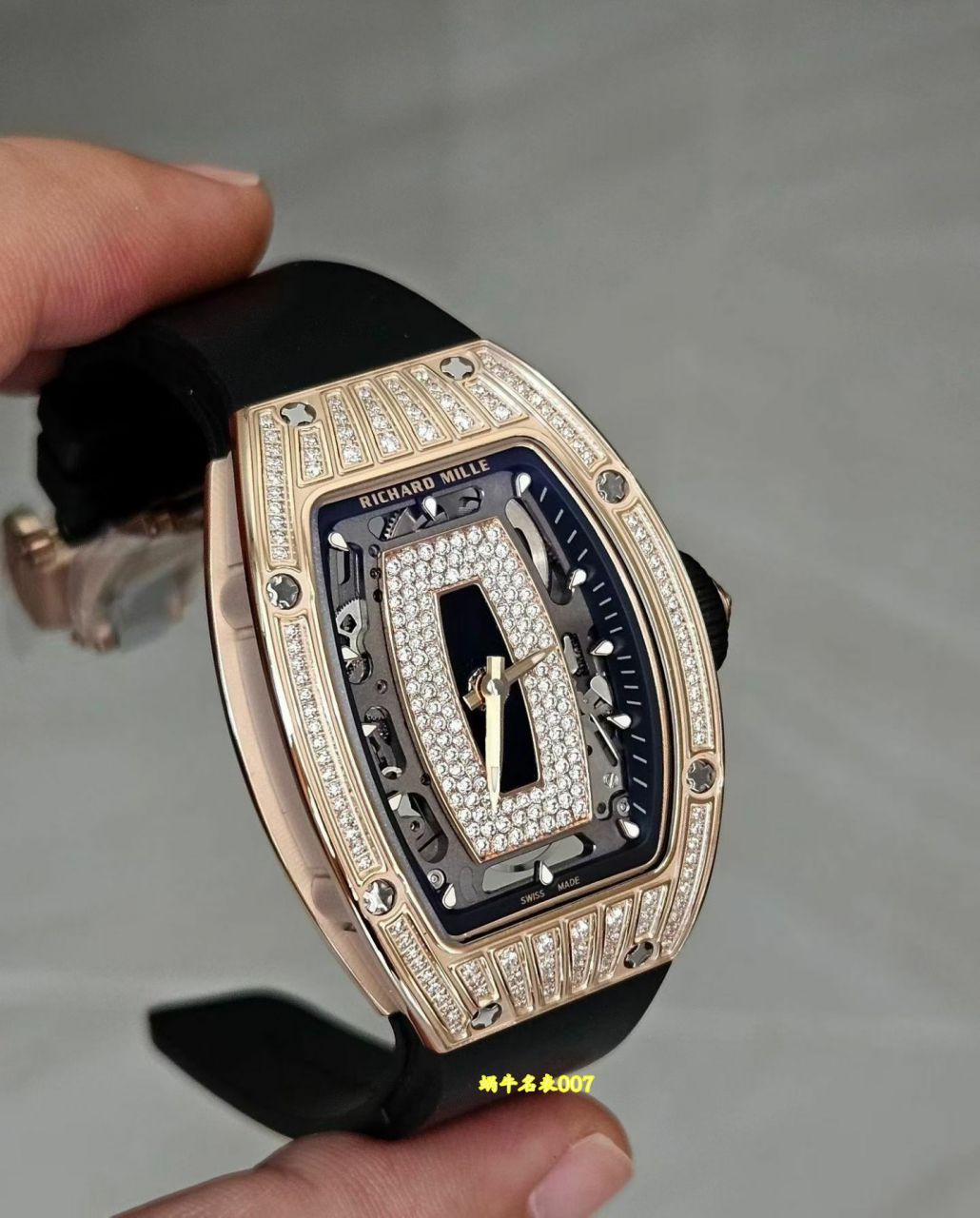 高端定制包金Richard Mille 理查米尔女士超A复刻手表RM07-01 NTPT腕表 