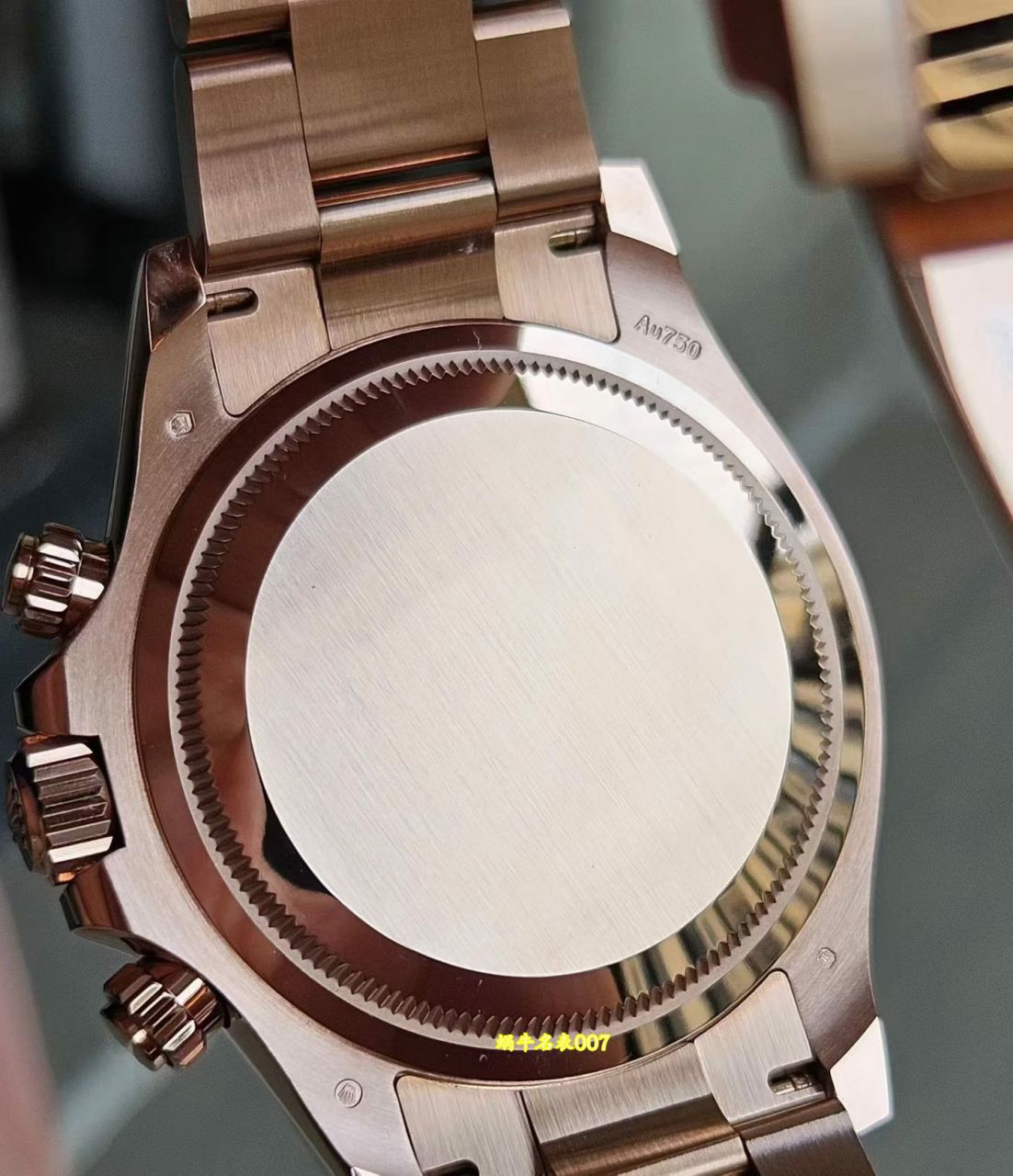 私人订制18k玫瑰金包金版劳力士宇宙计型迪通拿复刻手表m126505-0002腕表 