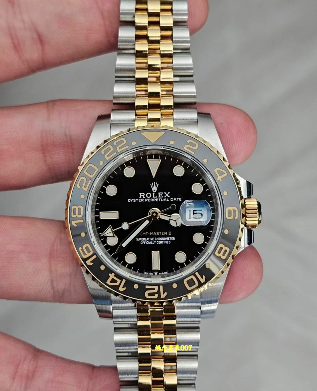 包金定制劳力士格林尼治型II顶级复刻手表m126713grnr-0001腕表 