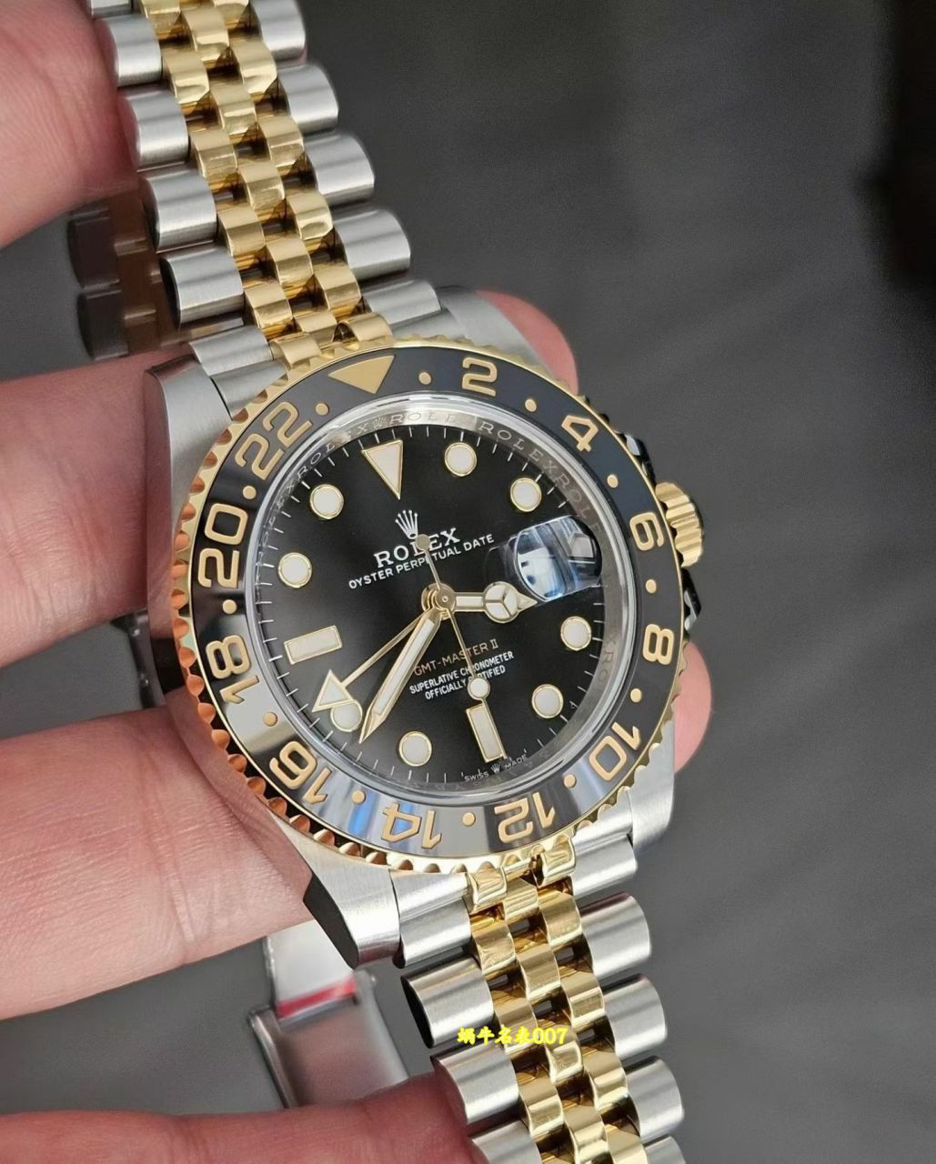 包金定制劳力士格林尼治型II顶级复刻手表m126713grnr-0001腕表 