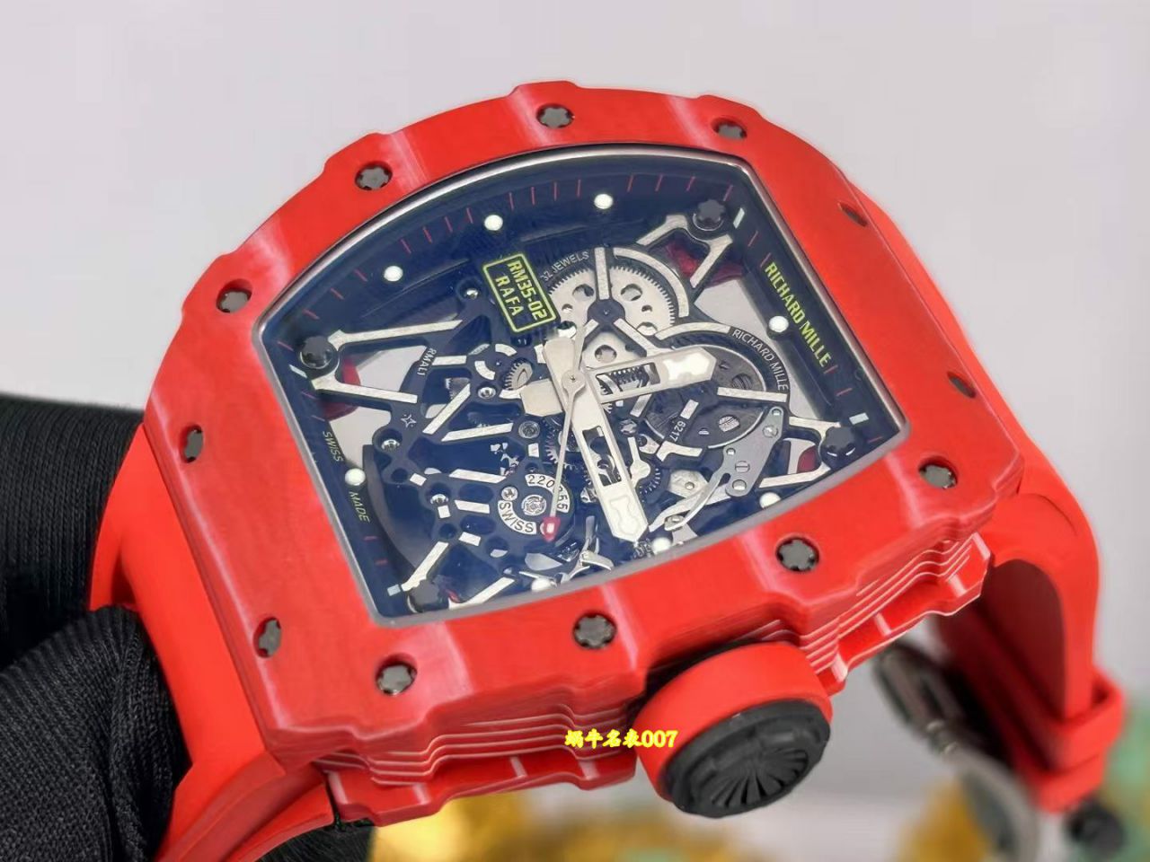 高端定制Richard Mille理查德红魔RM35-02复刻手表 