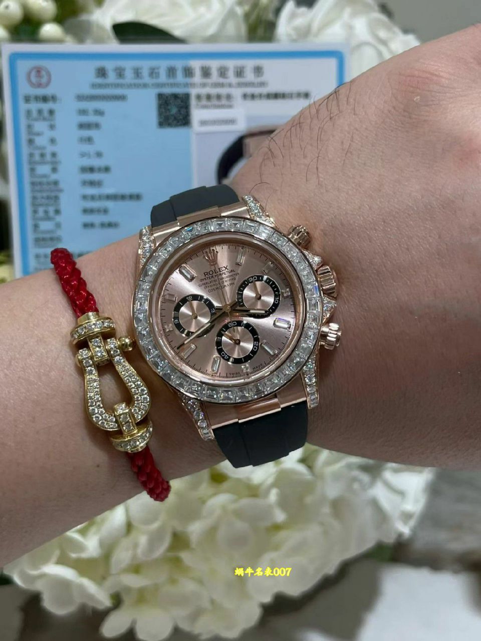 高端定制真钻包金劳力士宇宙计型迪通拿广州复刻手表m126535tbr-0002腕表 
