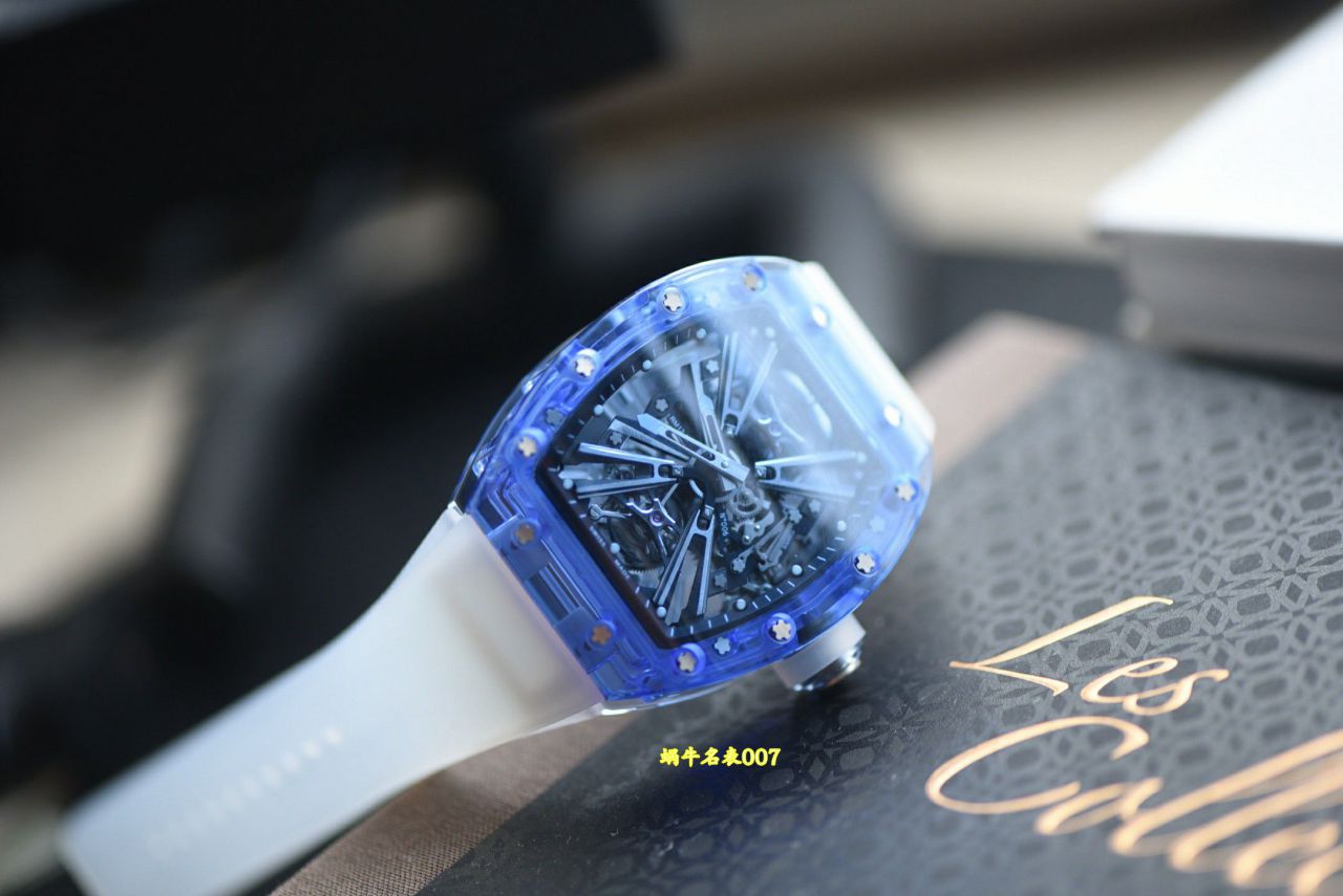 RM蓝宝石水晶表壳顶级复刻理查德米勒RM12-01陀飞轮腕表 