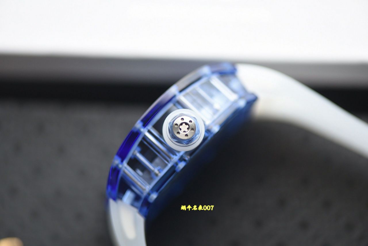 RM蓝宝石水晶表壳顶级复刻理查德米勒RM12-01陀飞轮腕表 