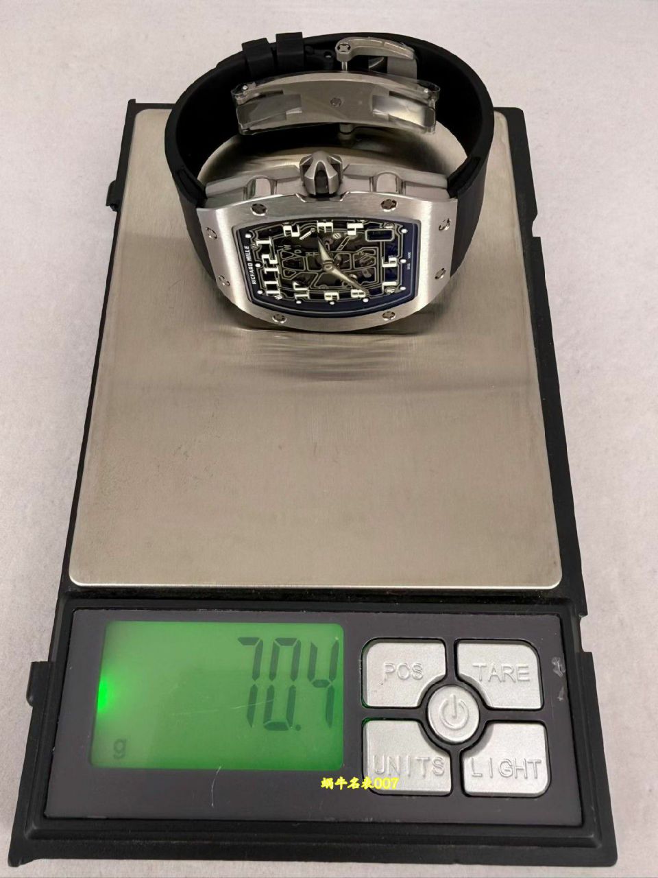 高端定制Richard Mille理查米尔男士VIP隐藏款RM 67-01白金方钻款腕表 /  