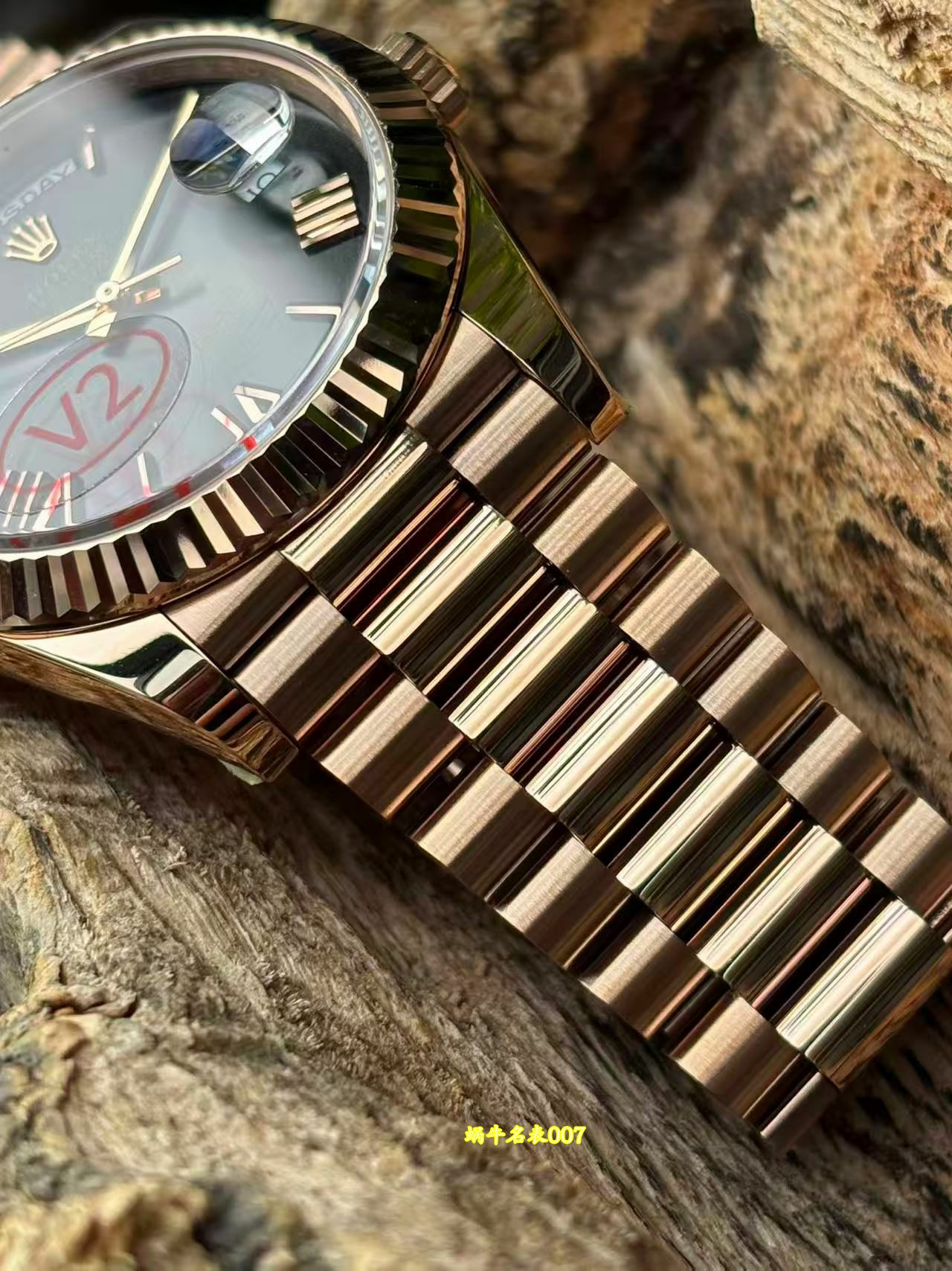 VS劳力士V2配重劳力士星期日历型一比一复刻劳力士m228235-0055腕表 /  