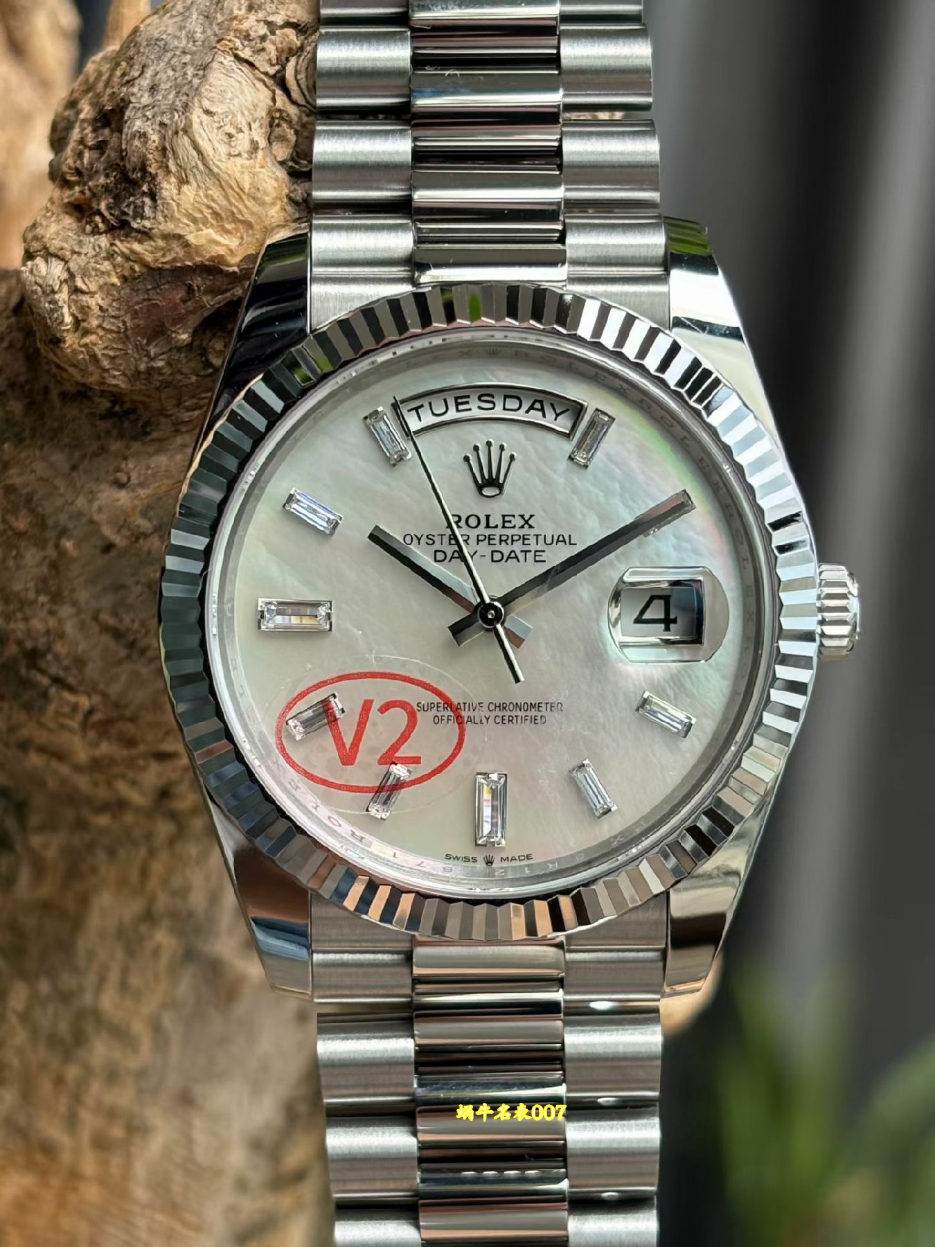 VS劳力士DD V2配重劳力士星期日历型广州手表1:1顶级复刻m228236-0008腕表 /  