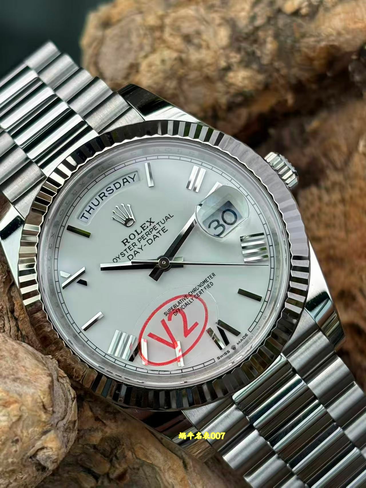 VS劳力士DD V2配重劳力士星期日历型顶级克隆手表m228239-0004腕表 /  