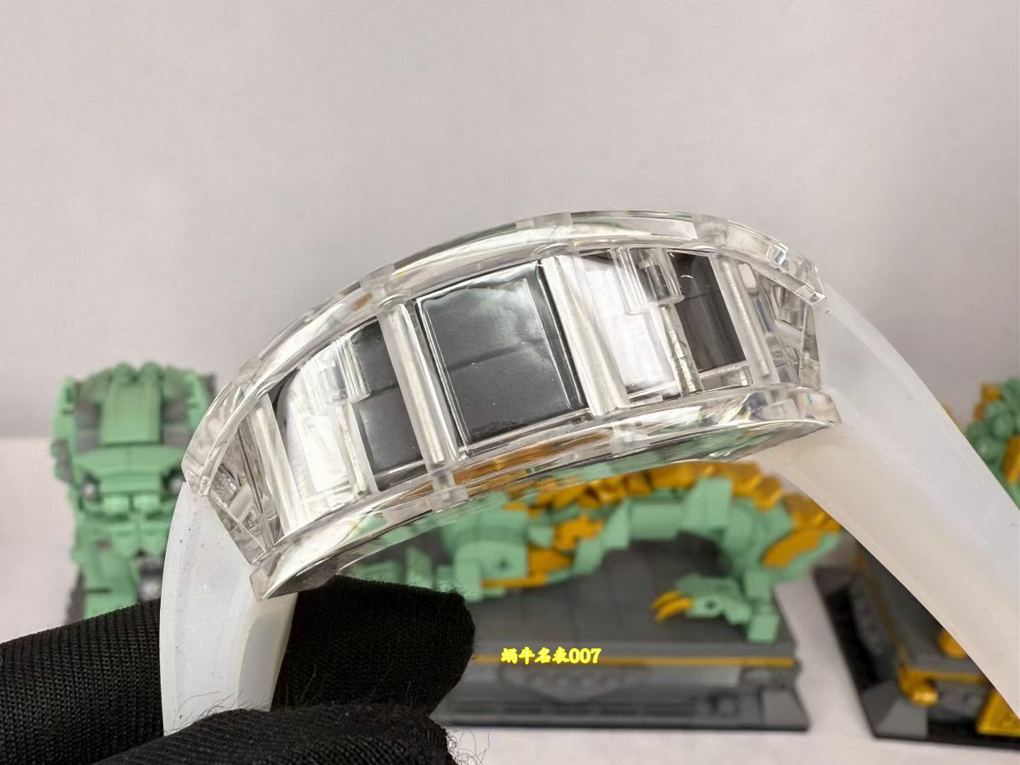 高端私人订制Richard Mille笑脸RM 88 rm88陶瓷/蓝宝石水晶壳套独家复刻克隆手表 /  
