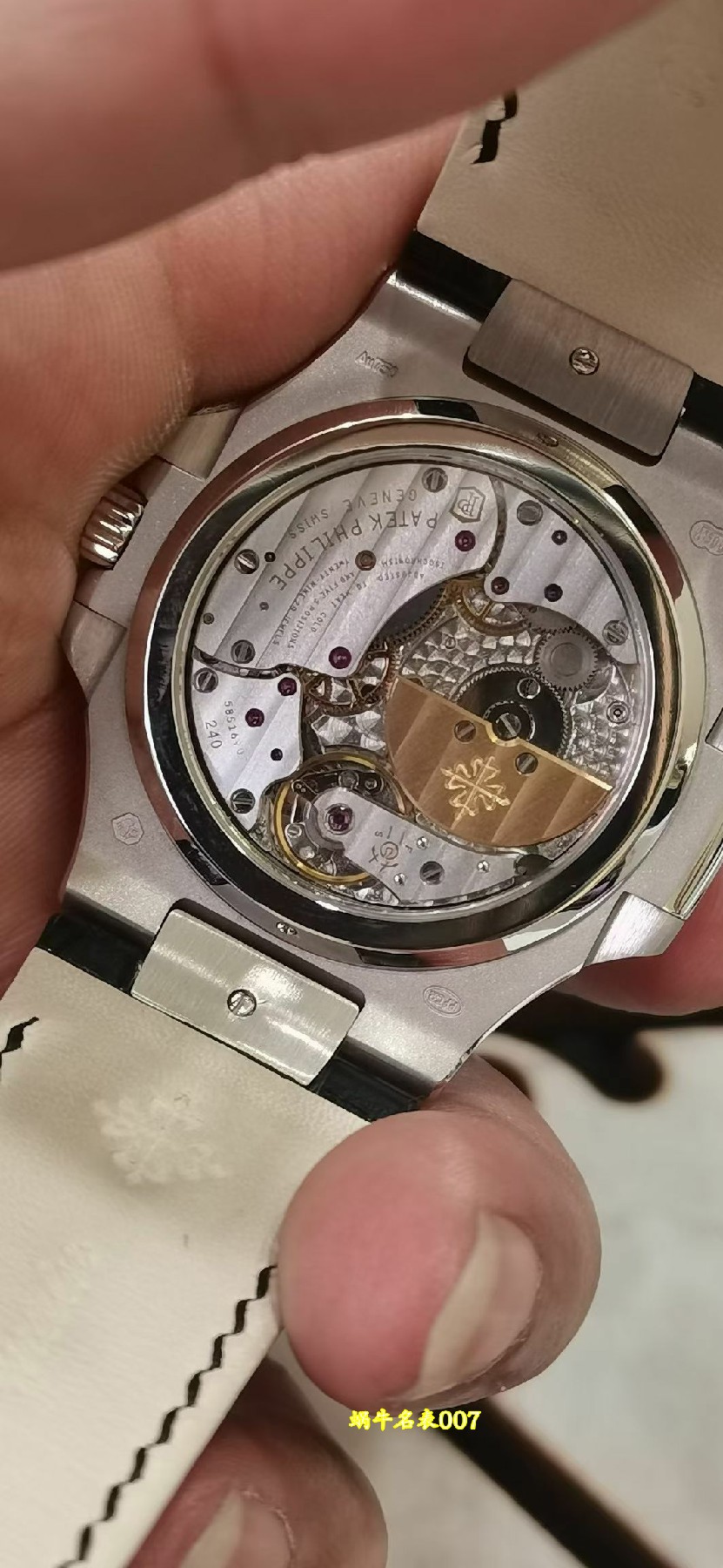 高端定制包金真钻百达翡丽鹦鹉螺顶级复刻5724G-001腕表 /  