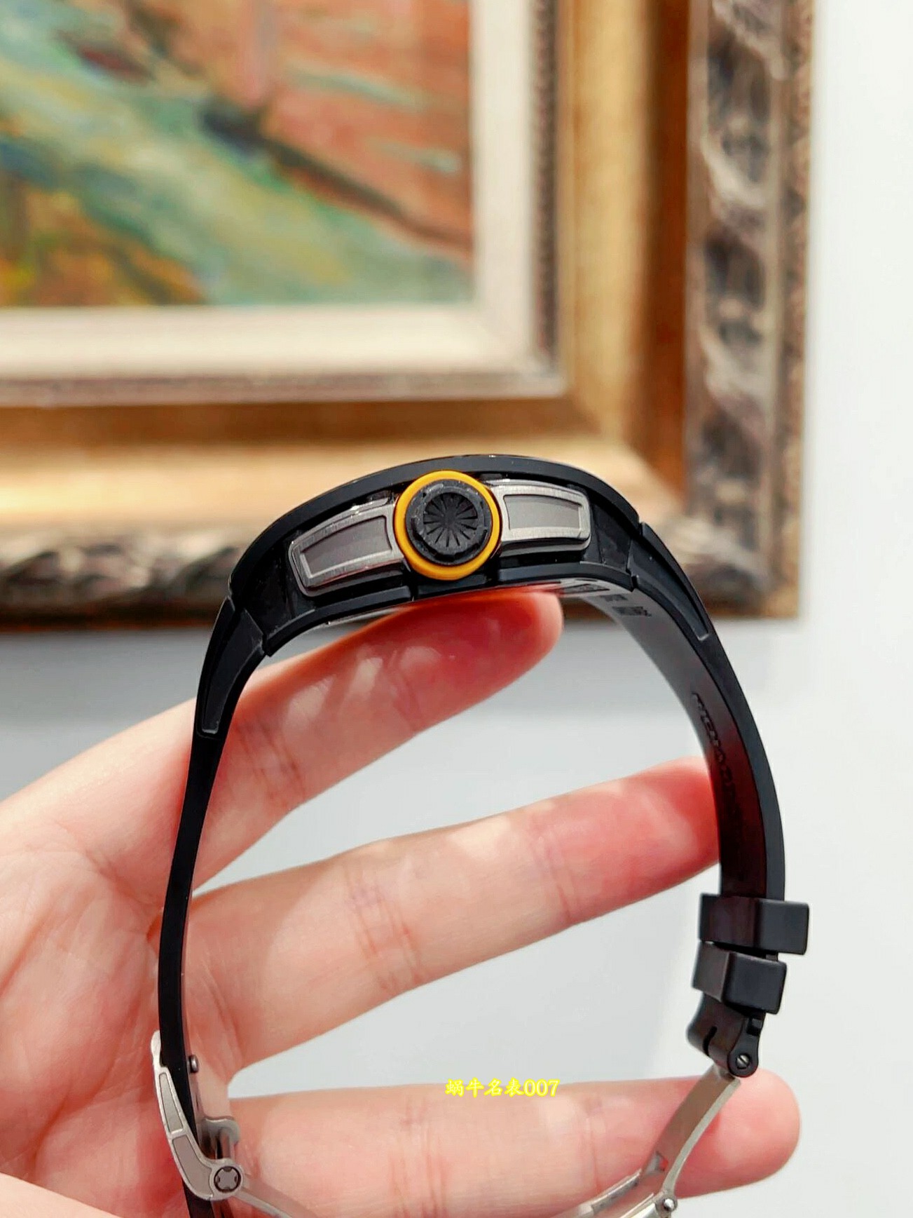 高级私人定制黑陶瓷绿跑道Richard Miller理查德米勒RM61-01顶级复刻手表 /  