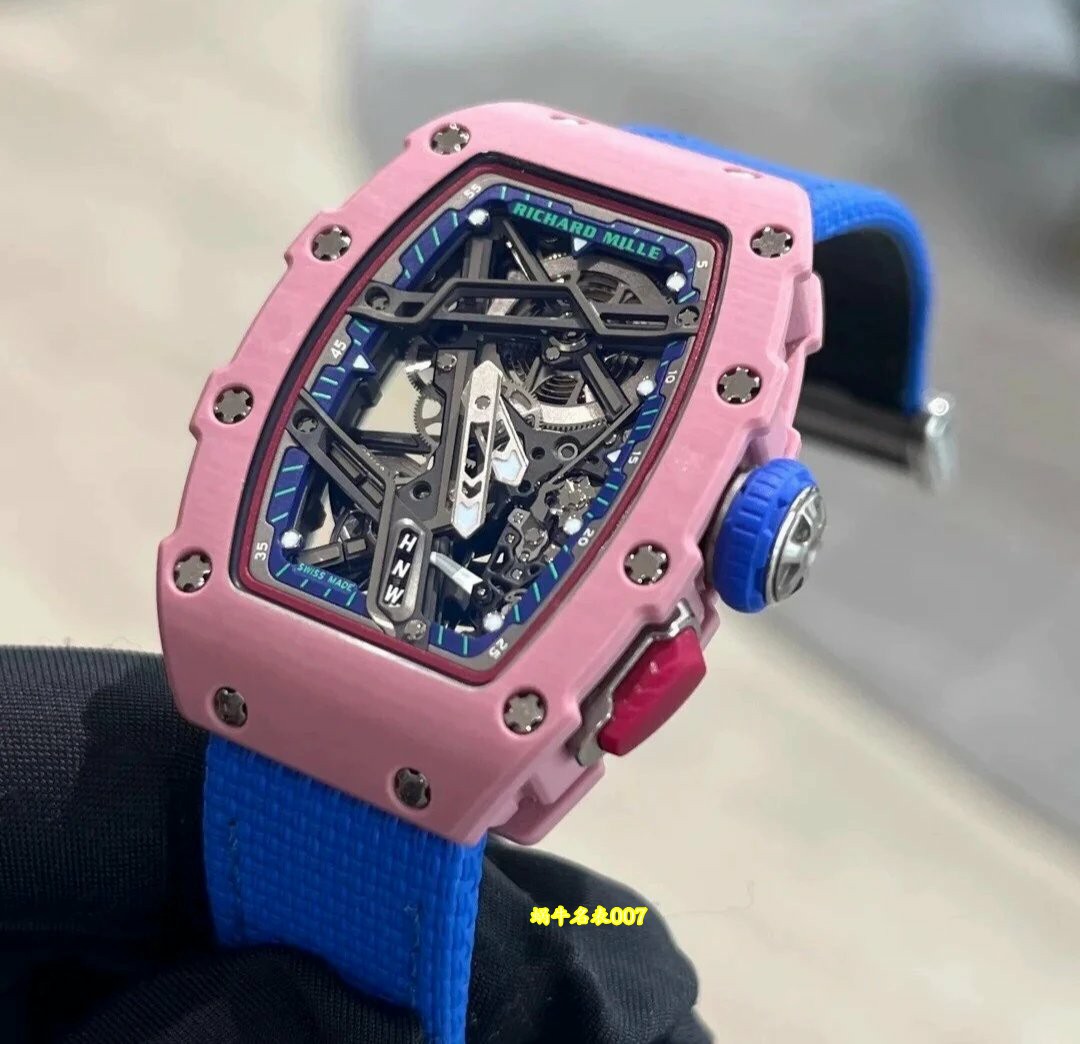 高端定制Richard Mille女士系列RM07-04 SALMON-PINK顶级复刻腕表 /  