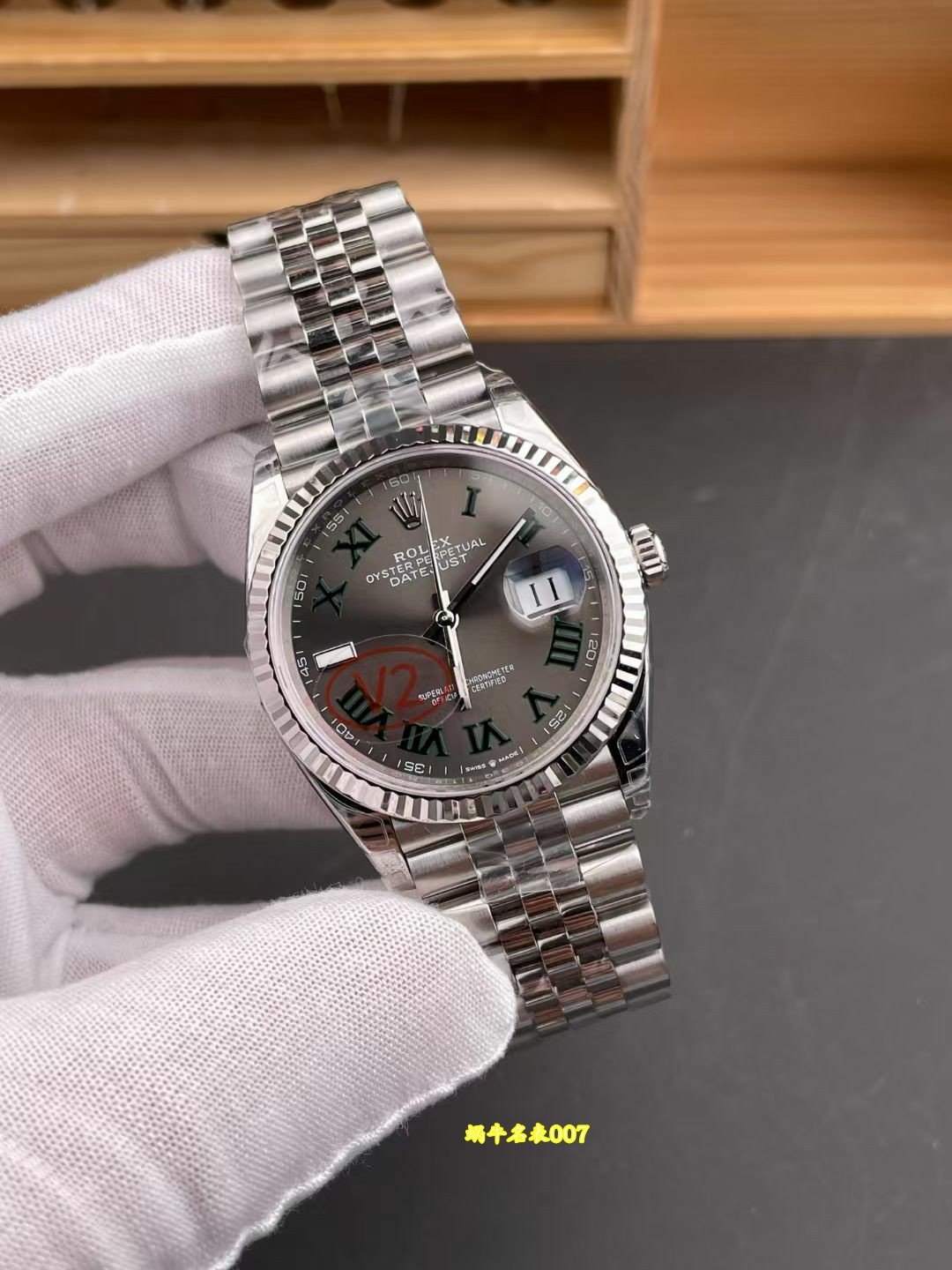 VS日志V2 36mm 劳力士日志绿萝复刻手表m126234-0045腕表 /   