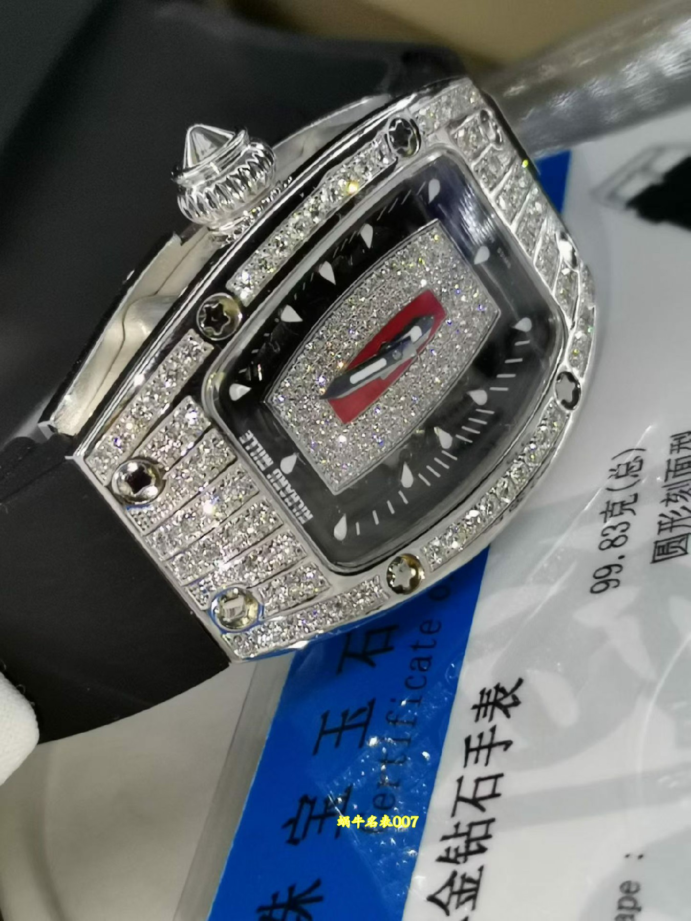 高端私人定制包金真钻理查米尔女士系列RM 07-01 Richard Mille红唇一比一复刻手表 /  