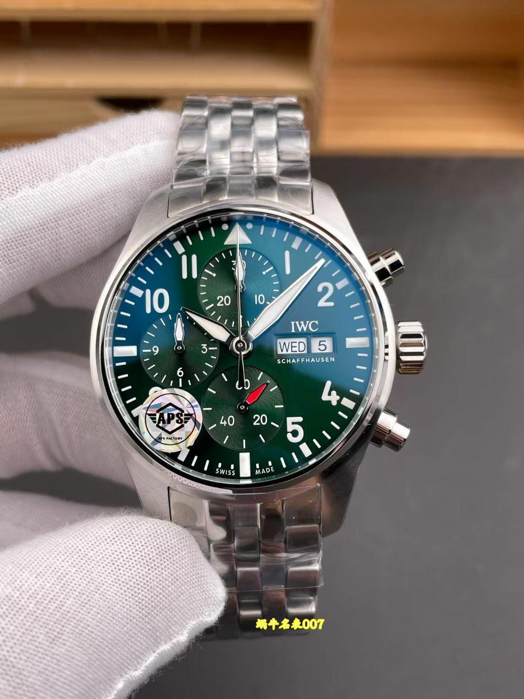 APS 一体机计时IWC万国表飞行员复刻手表IW388104腕表 /  