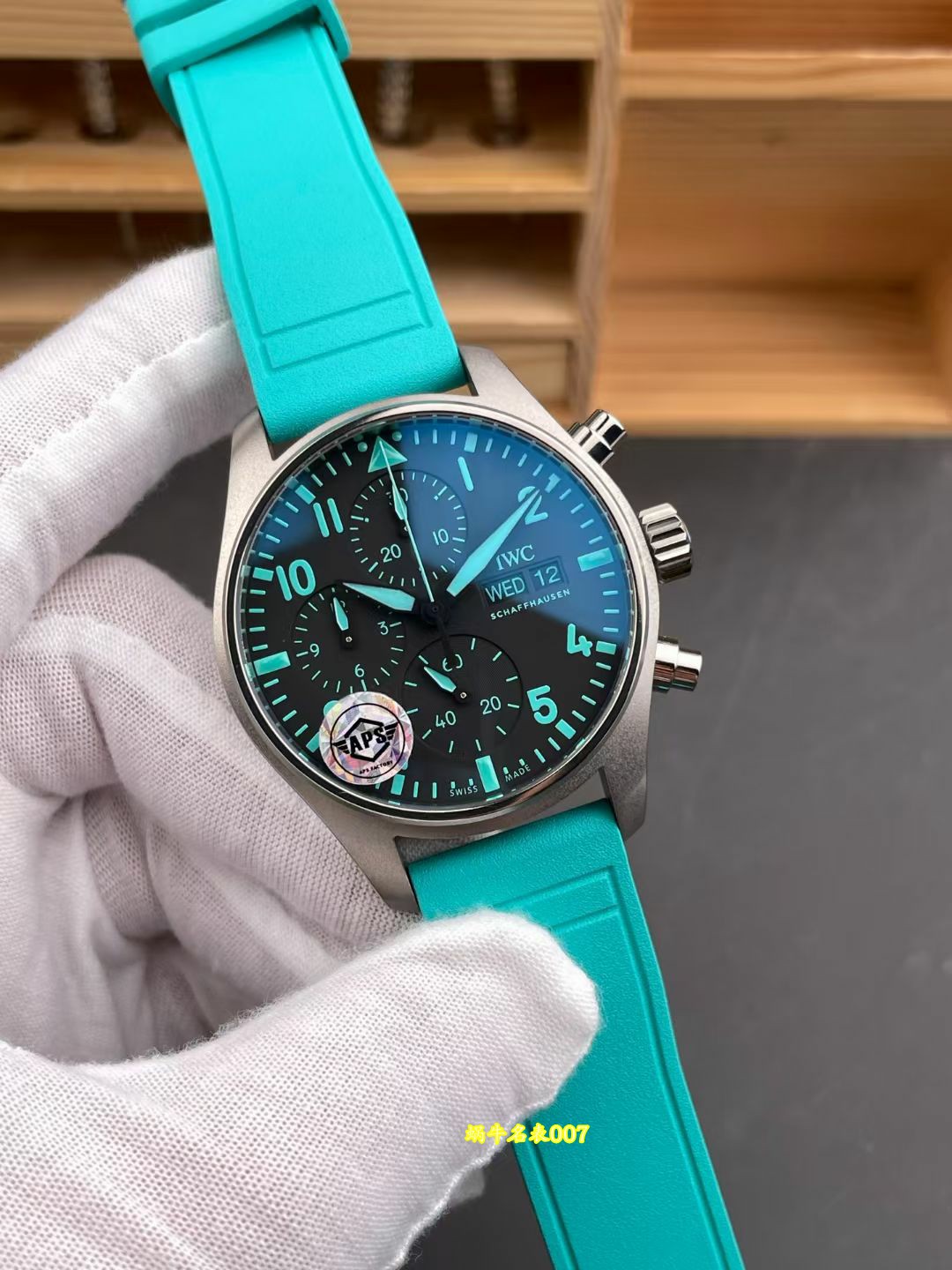 APS 一体机计时IWC万国表飞行员复刻手表IW388104腕表 /  
