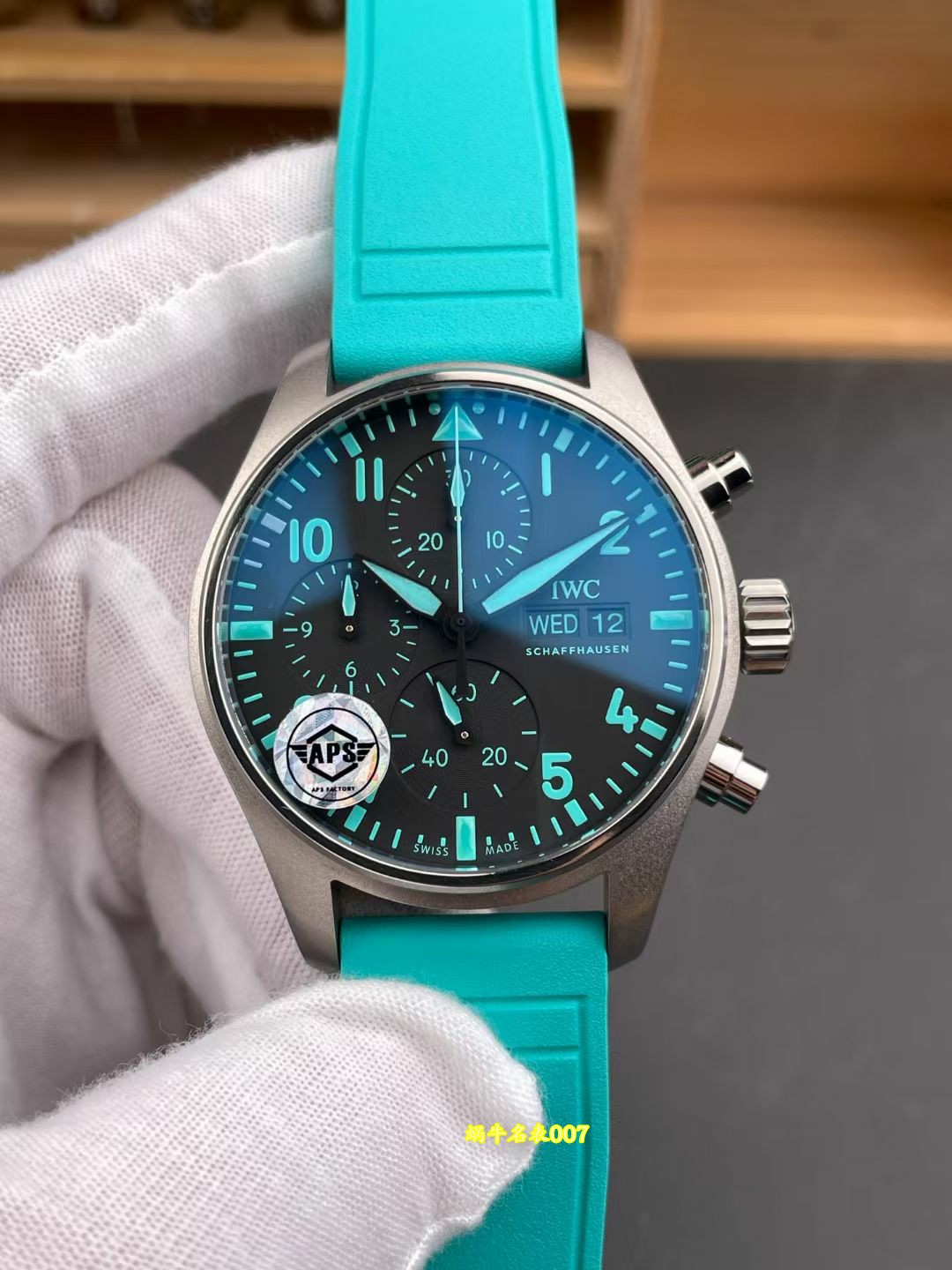 APS 一体机计时IWC万国表飞行员复刻手表IW388104腕表 /  
