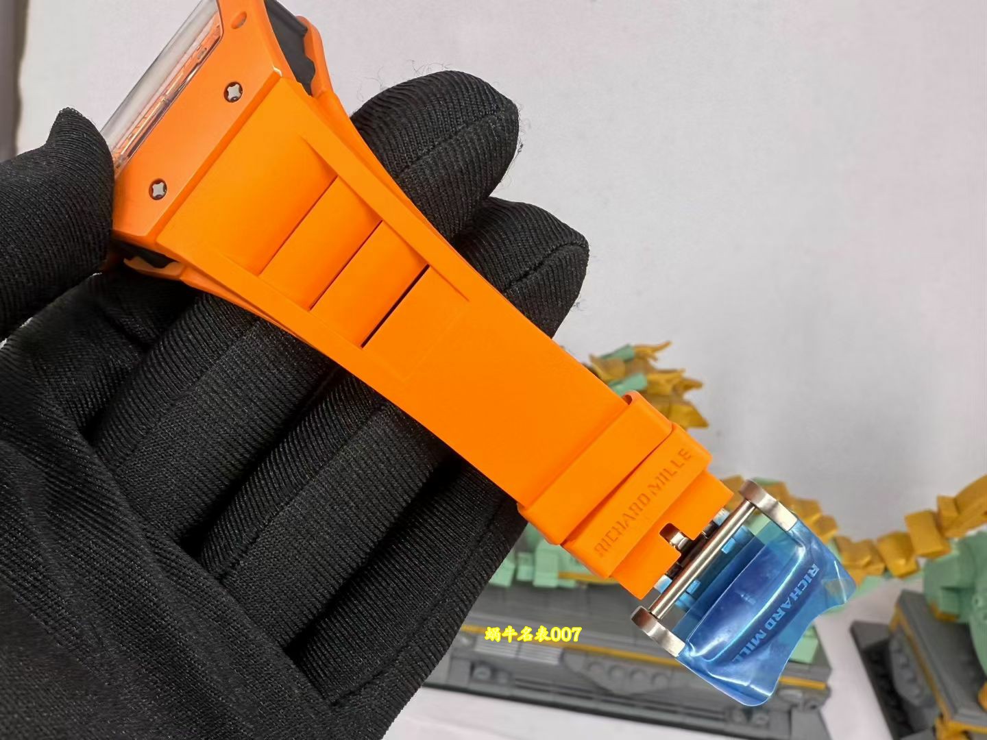 高端私人定制Richard Mille全网唯一 开发定制橙色陶瓷RM055 vaucher机芯1:1复刻手表 /  