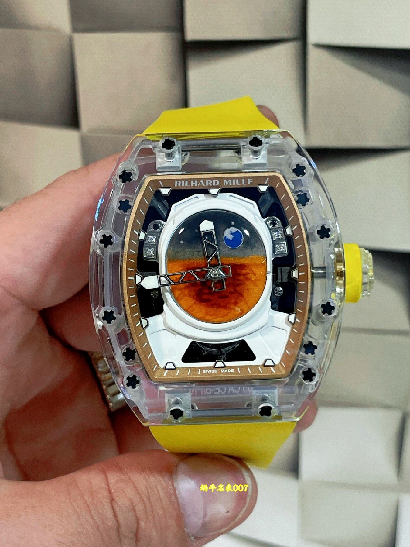 Richard Mille高端定制水晶壳理查德米勒RM52-05陶瓷壳 水晶壳 定制版RM 52-05腕表 /  