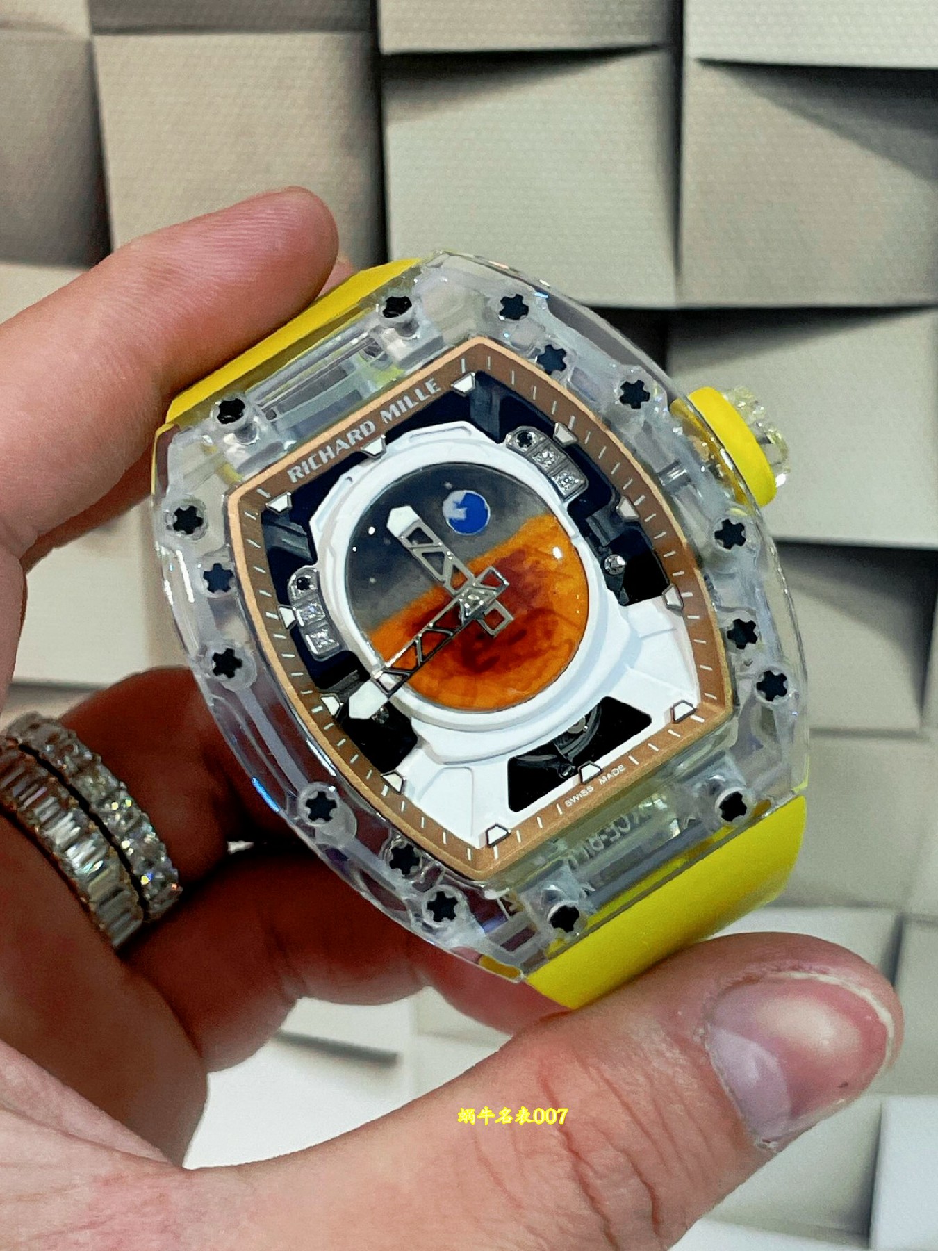 Richard Mille高端定制水晶壳理查德米勒RM52-05陶瓷壳 水晶壳 定制版RM 52-05腕表 /  