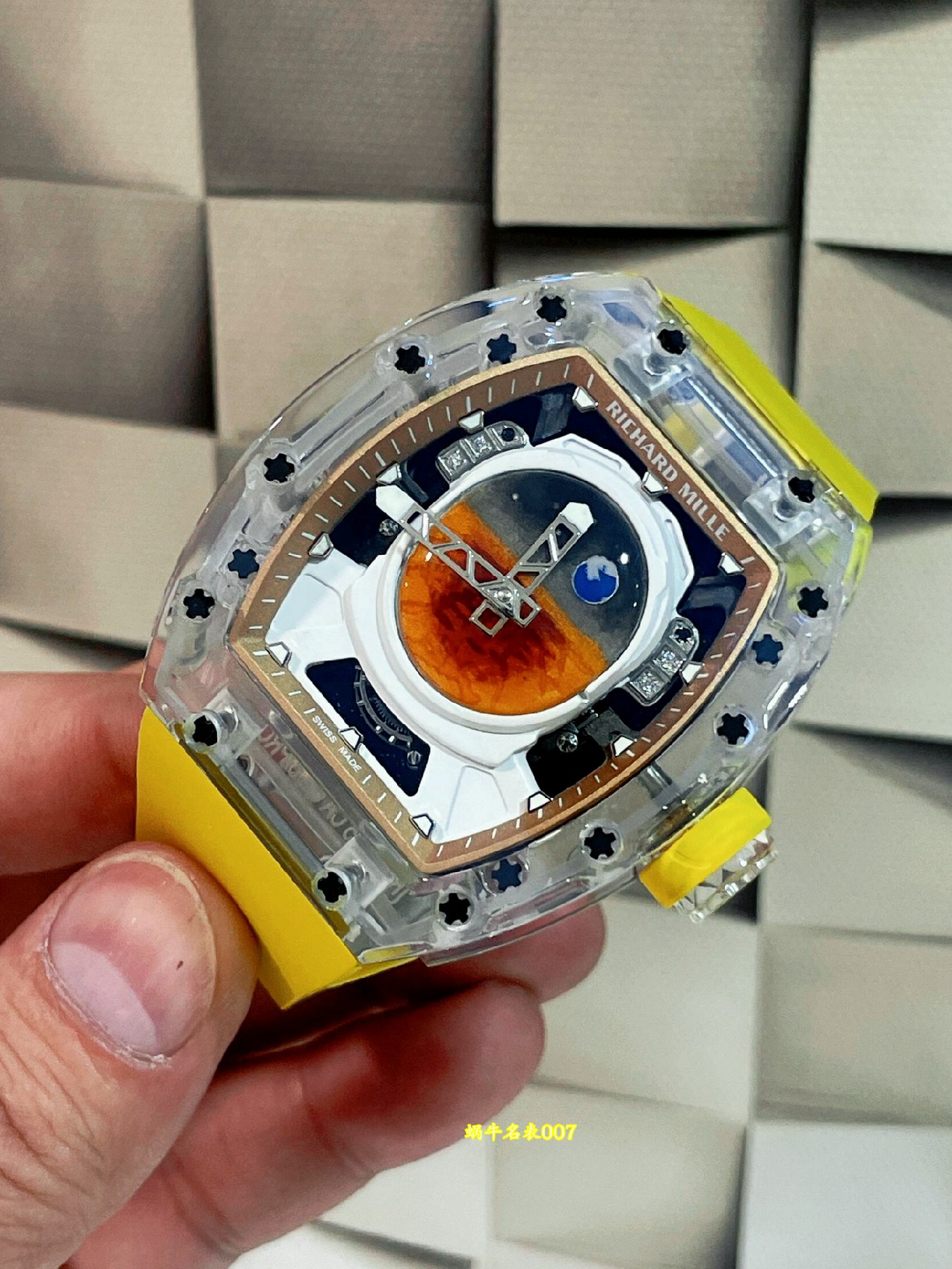 Richard Mille高端定制水晶壳理查德米勒RM52-05陶瓷壳 水晶壳 定制版RM 52-05腕表 /  