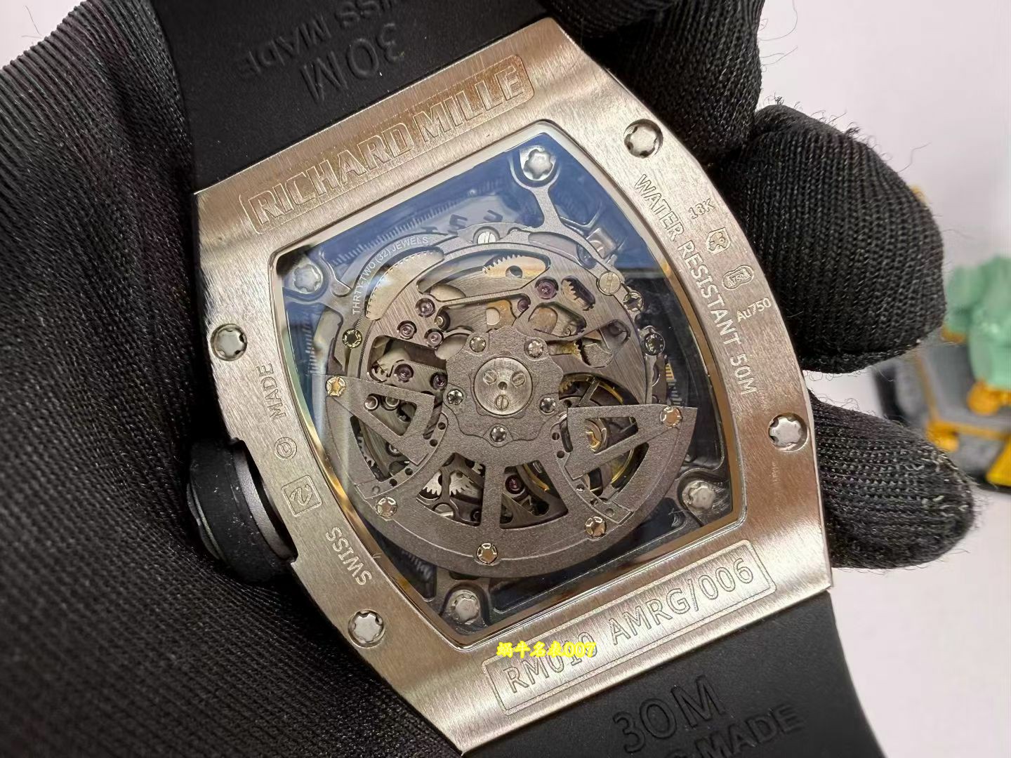 高端私人定制Richard Mille理查德米勒RM 010 钛金属腕表rm10一比一复刻手表 /  
