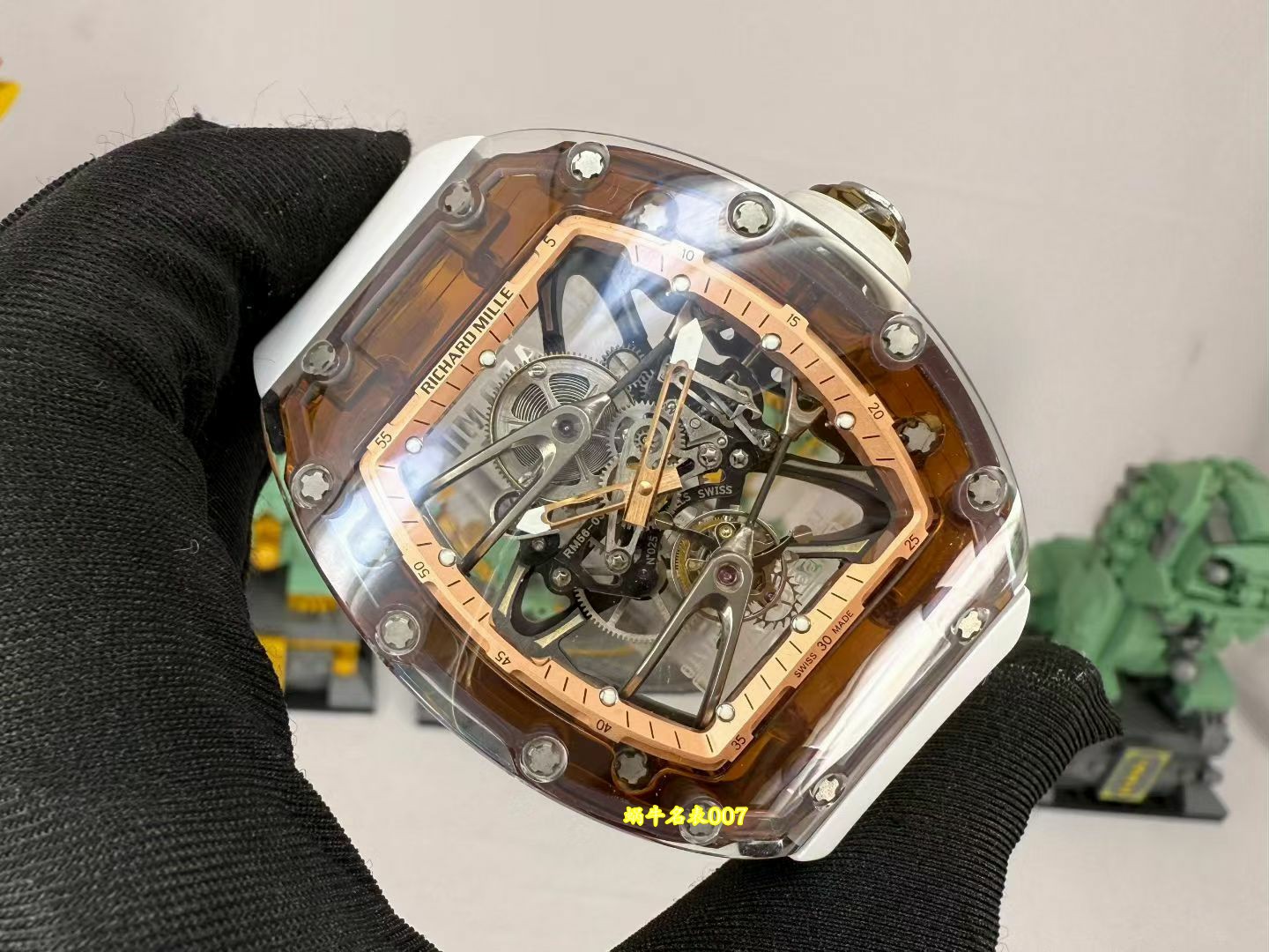 高端私人定制RM 56-03水晶RM56-03陀飞轮 蓝宝石水晶 /  