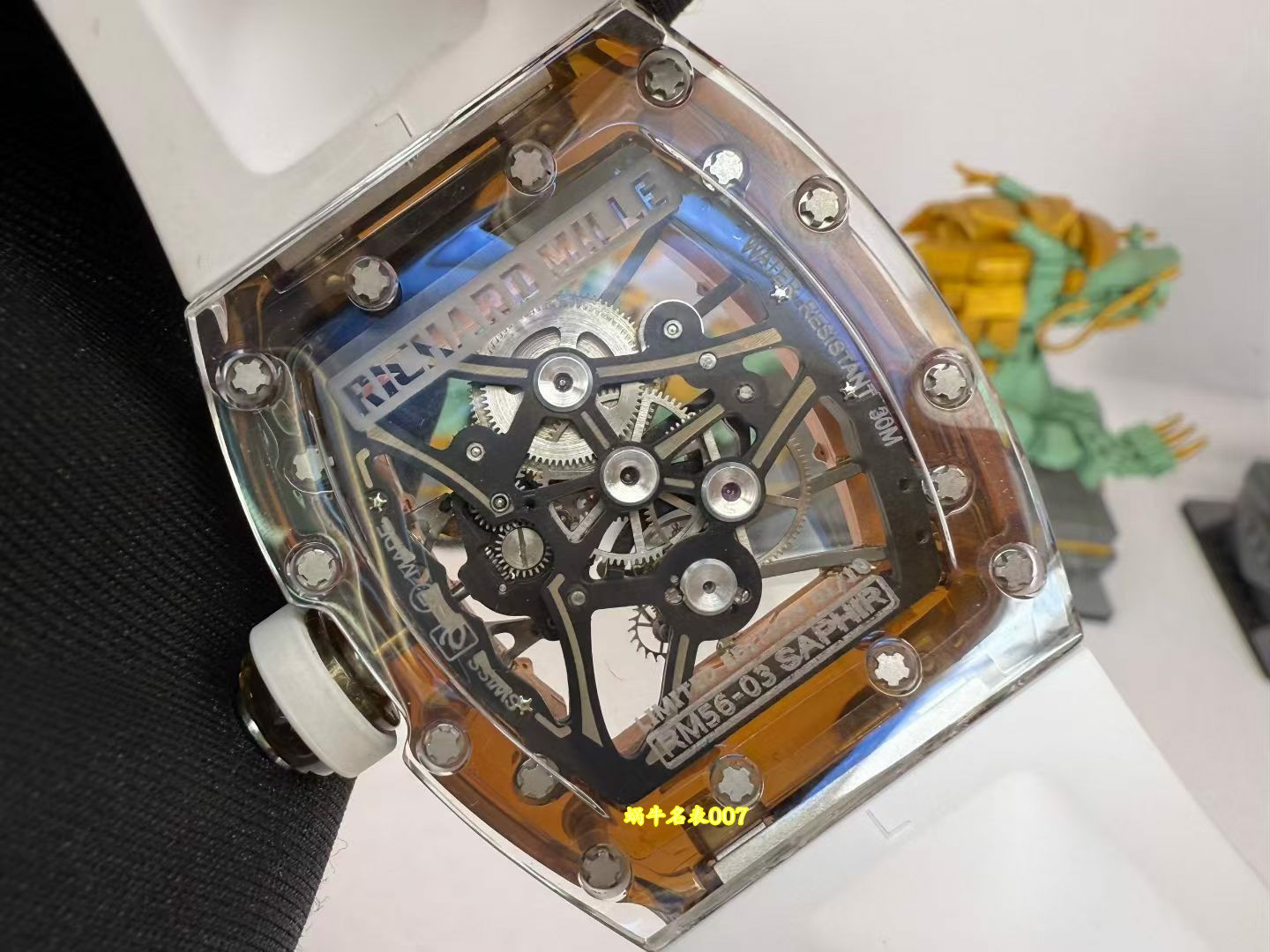 高端私人定制RM 56-03水晶RM56-03陀飞轮 蓝宝石水晶 /  