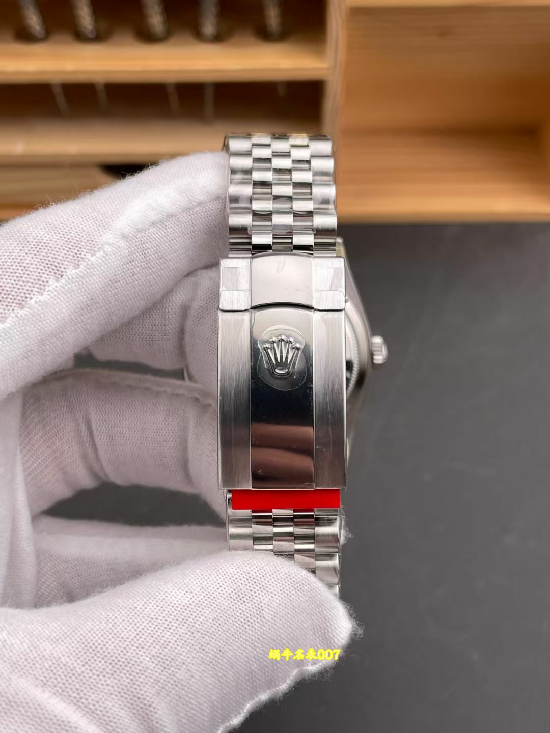 VS 烟熏绿日志劳力士高仿手表搪瓷渐变绿日志V2版36mm /  