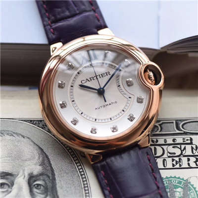【HBBV6厂1:1高精仿手表】卡地亚蓝气球系列WE902040（33毫米）WE902028（36毫米）女士钻钉机械腕表