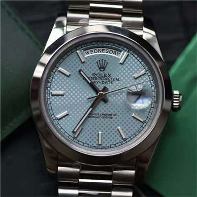 【实拍图鉴赏】EW厂1:1超A高精仿手表之劳力士星期日历型系列228206-83416腕表