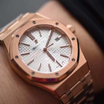 【JF厂顶级复刻高仿手表】皇家橡树系列 皇家橡树自动上链15400OR.OO.1220OR.02腕表