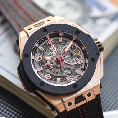 V6厂王金降临顶级复刻宇舶法拉利Hublot  Ferrari Titanium F7系列401.OQ.0123.VR腕表
