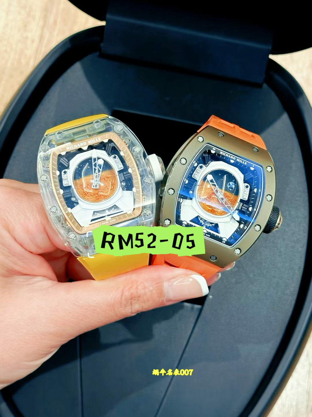 Richard Mille高端定制水晶壳理查德米勒RM52-05陶瓷壳 水晶壳 定制版RM 52-05腕表