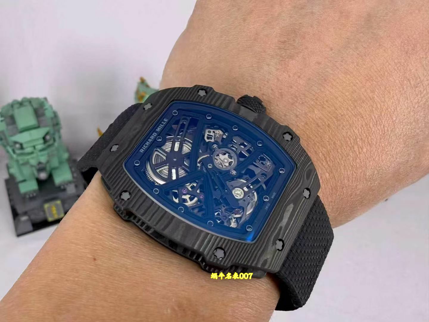 高端定制Richard Mille RM 67-02 理查德米勒黑武士RM 67-02 中国顶级复刻手表 /  
