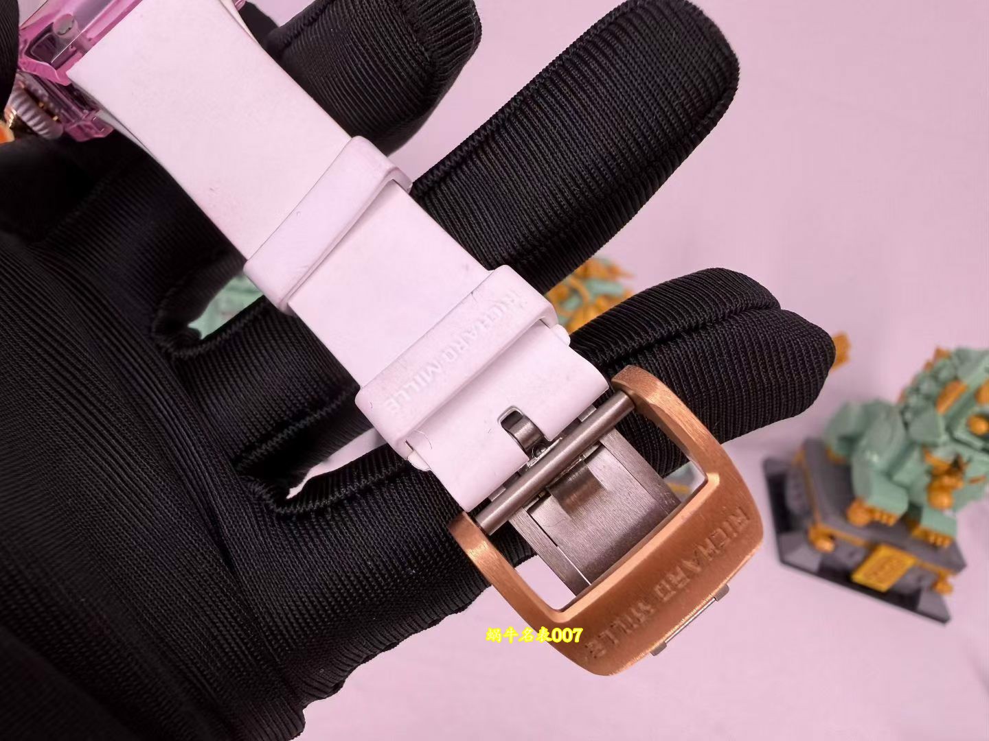 高端定制 RM07-01粉水晶Richard Mille  RM 07-01红唇女表中国1:1复刻手表 /  