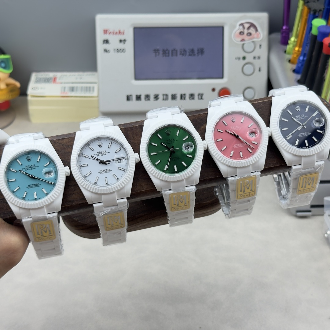 PPM “夏季新品”ROLEX 日志AET REMOULD 41mm全陶瓷日志型手表 /  