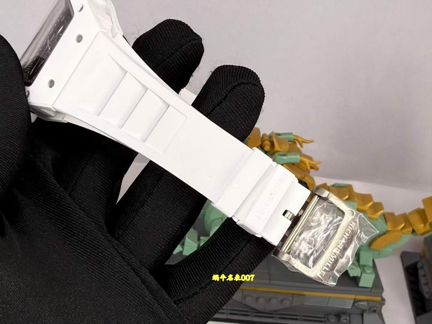高端定制 小贵 Richard Mille RM 055理查德米勒表RM055白陶瓷 原装数据钛包胶壳套vaucher机芯 /  