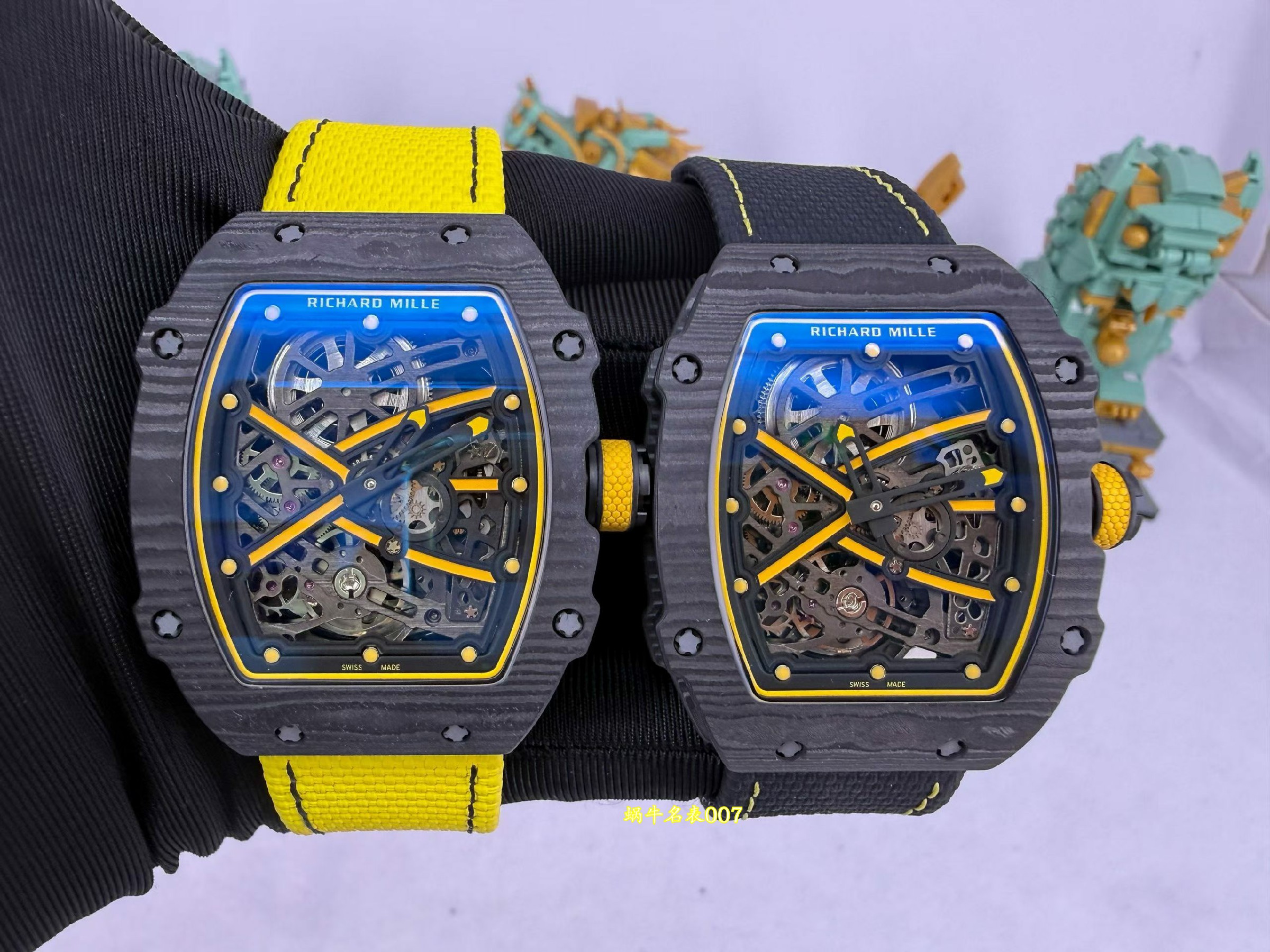 高端定制 Richard Mille新款定制版RM67-02 蒂芙尼蓝理查德米勒RM 67-02 一比一复刻手表 /  