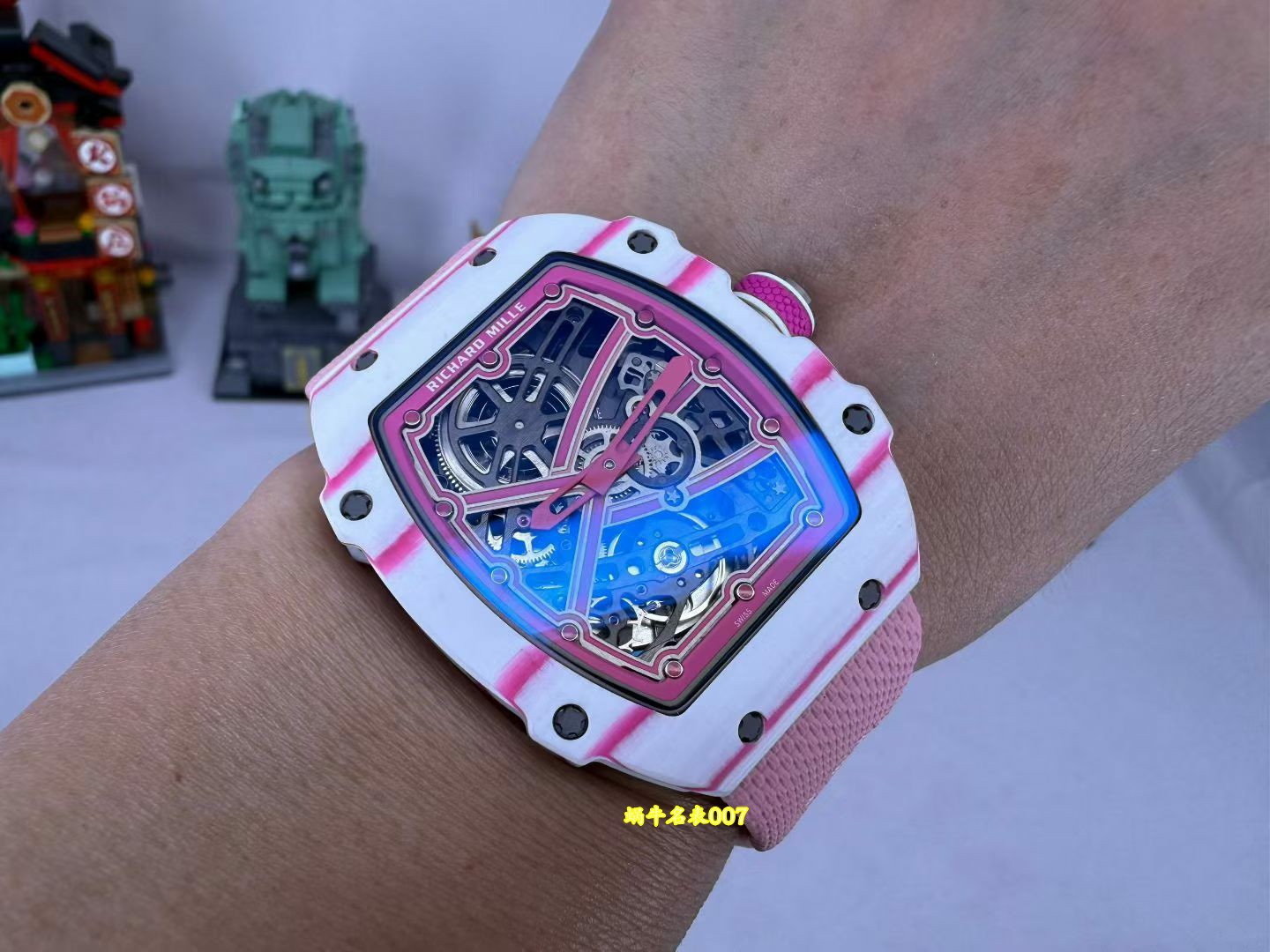 高端定制 Richard Mille新款定制版RM67-02 蒂芙尼蓝理查德米勒RM 67-02 一比一复刻手表 /  