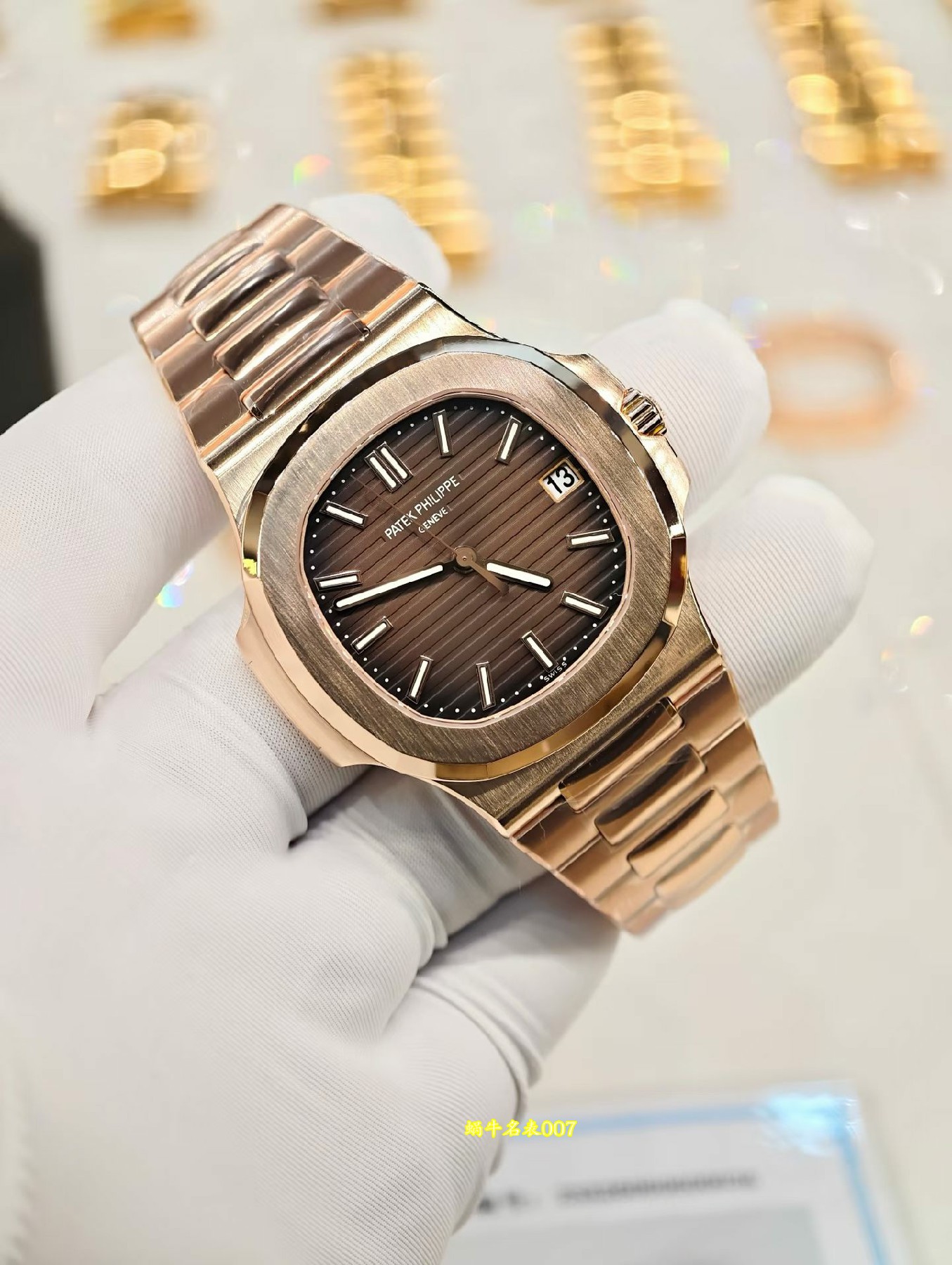 高端定制 包金百达翡丽运动优雅系列5711/1R-001一比一复刻腕表 /  