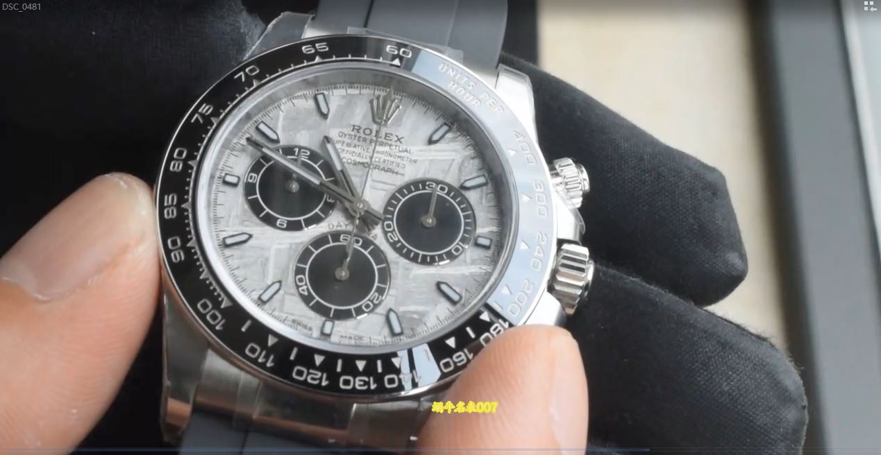 视频 replica watch Rolex Daytona Meteorite dial 劳力士迪通拿 126519LN-0007陨石盘復刻手錶 / DSC_0481