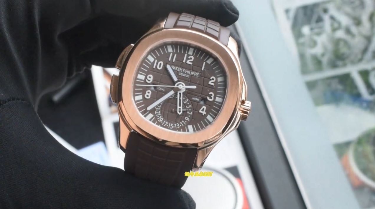 视频 Patek Philippe replica watch 百达翡丽AQUANAUT復刻手錶5164R-001腕表