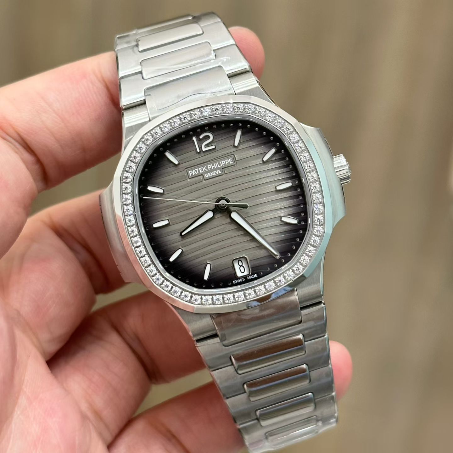 视频 DDF 女装鹦鹉螺百达翡丽復刻手錶Patek Philippe replica watch 7118/1200R-001腕表 / DSC_0487