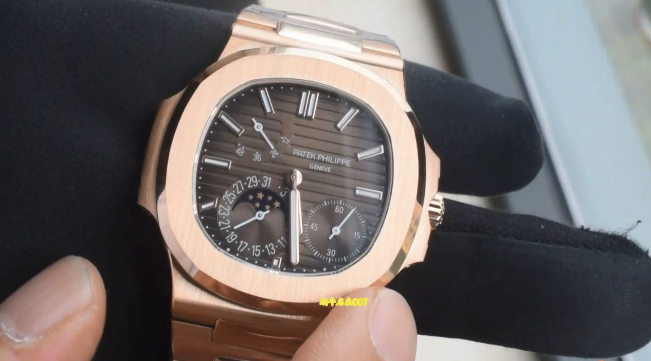 视频 整表真金定制 百达翡丽Patek Philippe 100% replica watches 5712/1R-001復刻手錶腕表